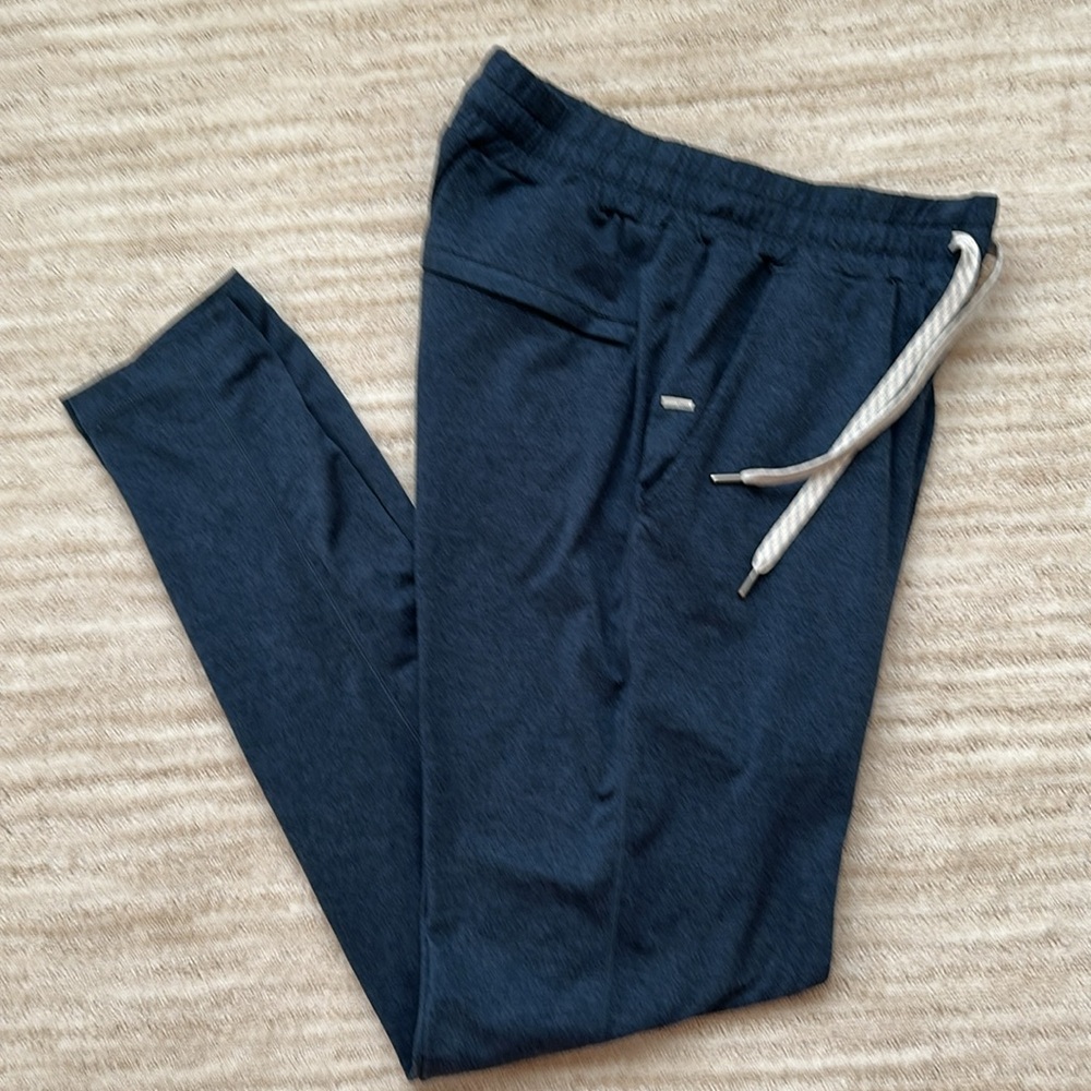 Vuori Ponto Performance Pant 30" Heathered Blue Jogger Size Small, Style V418